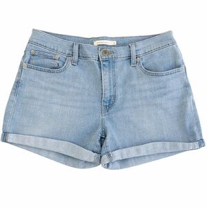 Levi Strauss mid length rolled cuff women’s jean shorts size 31